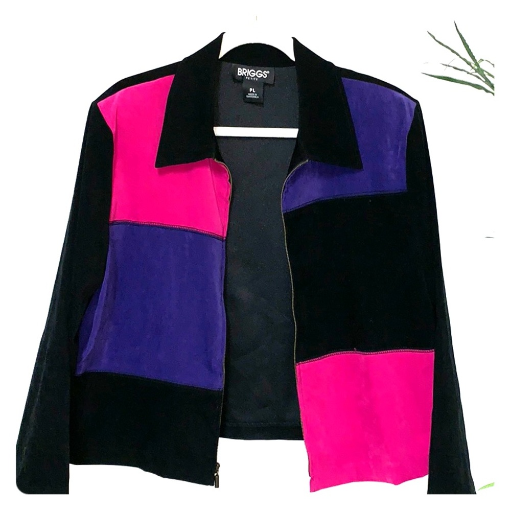 Vintage 90s Zip front Jacket Blazer